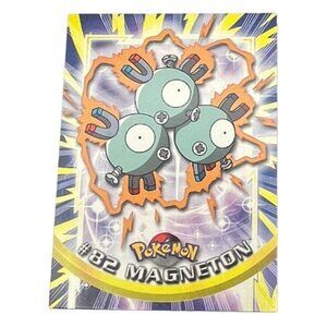 Magneton Pokemon Card Topps #82 TV Animation Edition Series Blue Logo